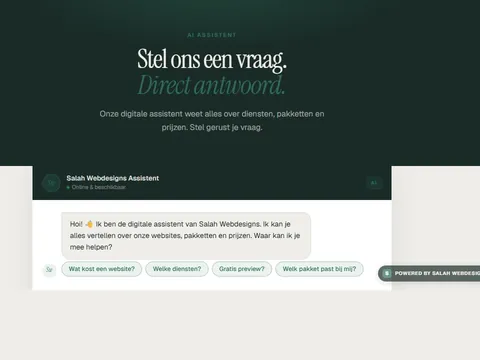 Streaming AI chatbot — screenshot