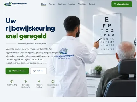 Rijbewijskeuringspunt — screenshot